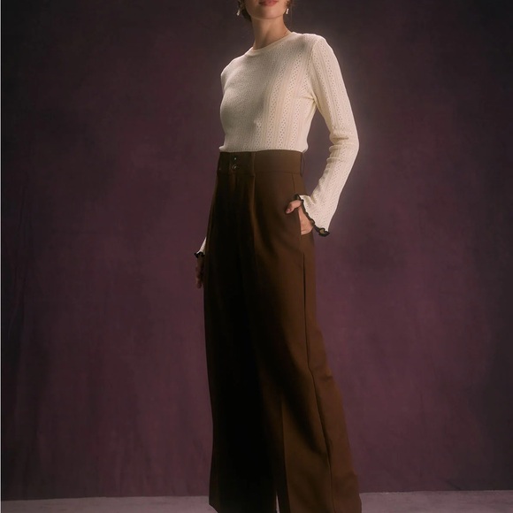 The Coffee Button Slant Pocket Straight Pants - Picture 5 of 6